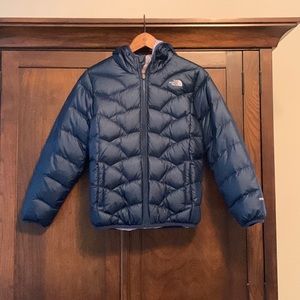 Girls North Face Reversible Puffy Coat 14/16 EUC